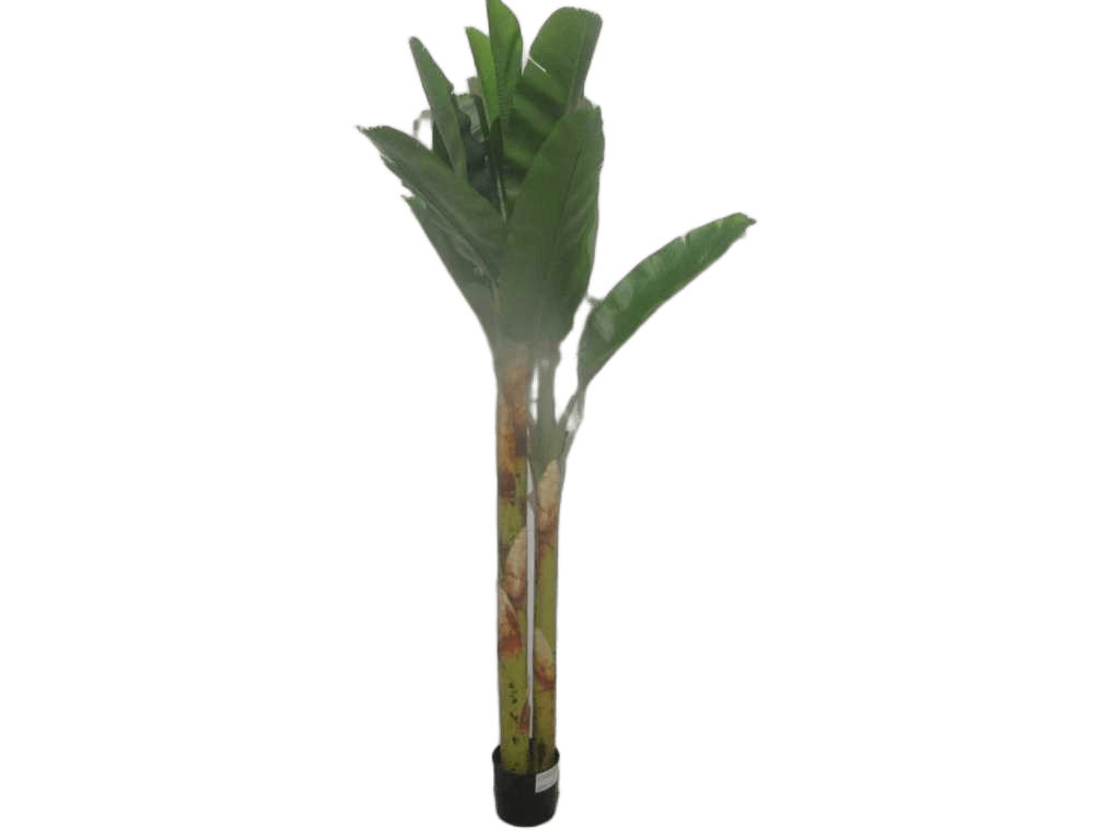 Artificial Plant 2.1m 2 Pole With Pot With Cement 11 Leaves+2 Core Opp Bag 2.1m