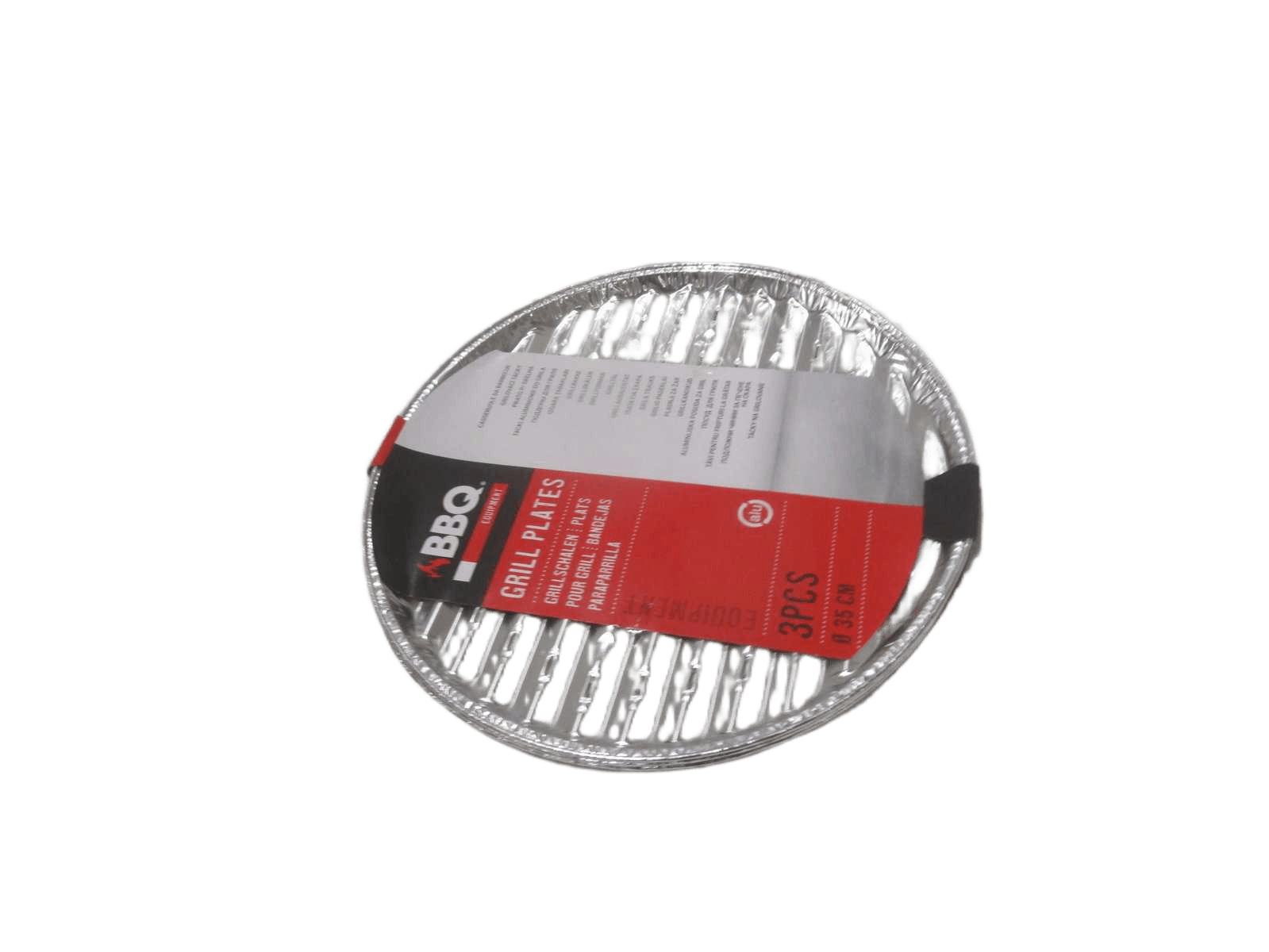 Bbq Grill Plates Round Set 3pc