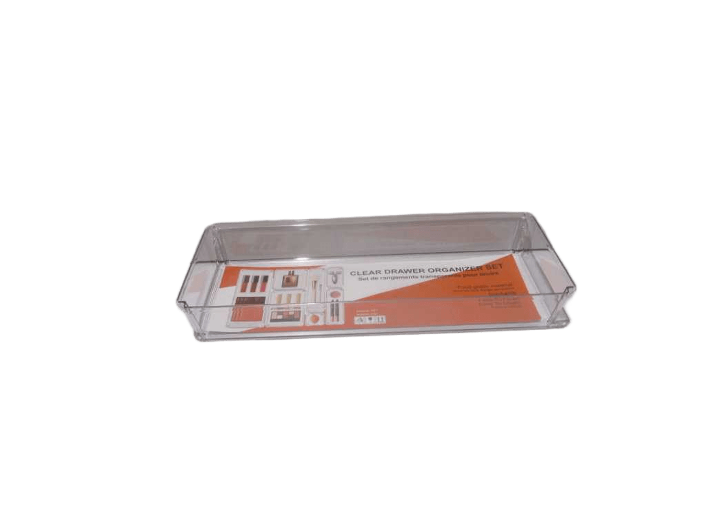 Drawer Organizer Clear Drawer Organizer Pet Material - Shrink Packaging And Paper No Made In China - Size 38,3x15,3x5,3cm 2,05l - Weight 307g