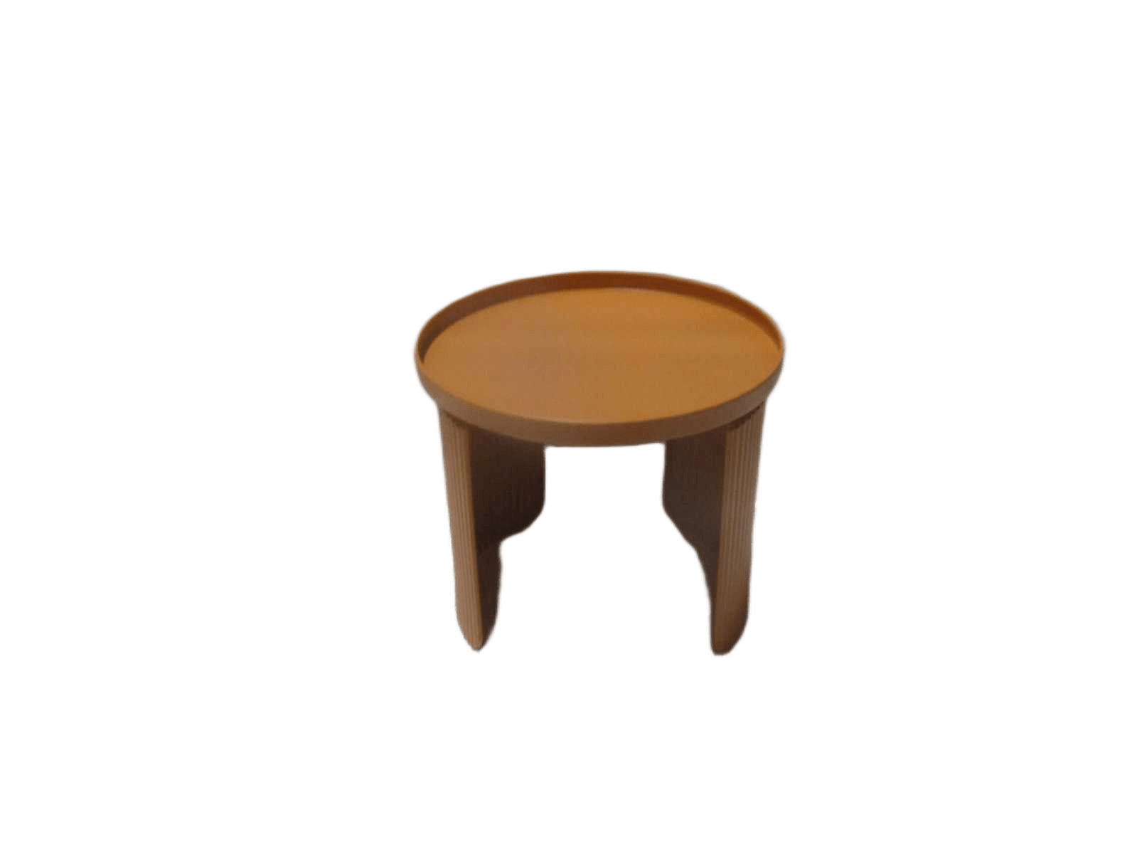 End Table Round Metal Orange 40x40x34,5 Cm