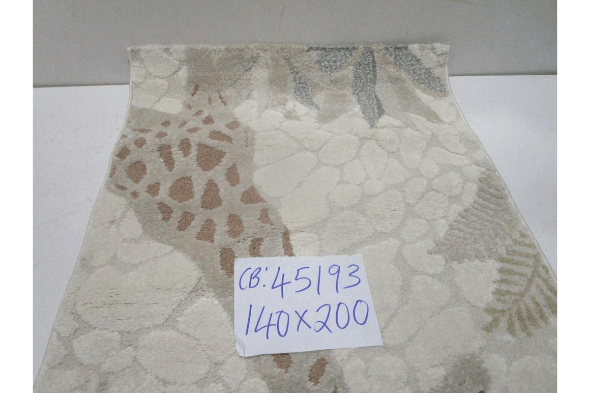 Carpet Cream Elio D001 Points 204,800 Pile Height 14 Mm 3d Effect 2050 G /Sqm Pp With Polyester 140x200 Cm