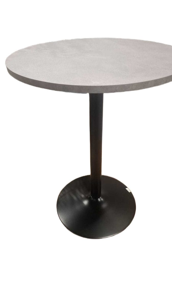 Bar Table D800x105 S-19 Concrete Ciment Black Base As Sample