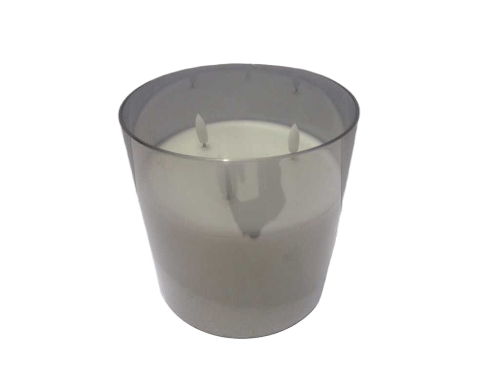 Led Light Smoke Glass 15x15x15 Cm
