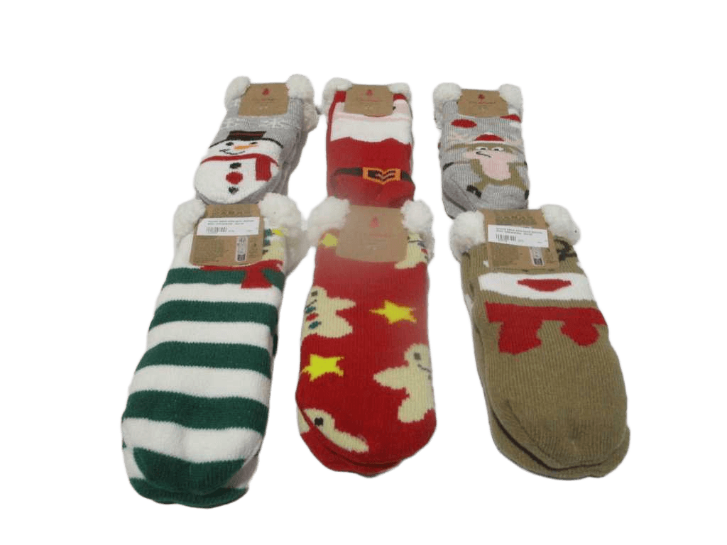 Socks Xmas Kids 6ass Design