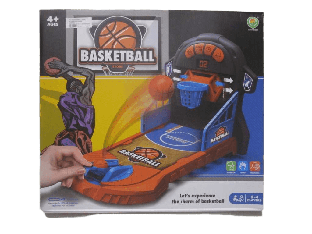 Set Of Basketball Game Automatic Scoring Lighting Requires 3x1.5v Aa Battery(Not Included) Single/ Double Model 3 Difficulty Control Color Box 46.5x41.5x6