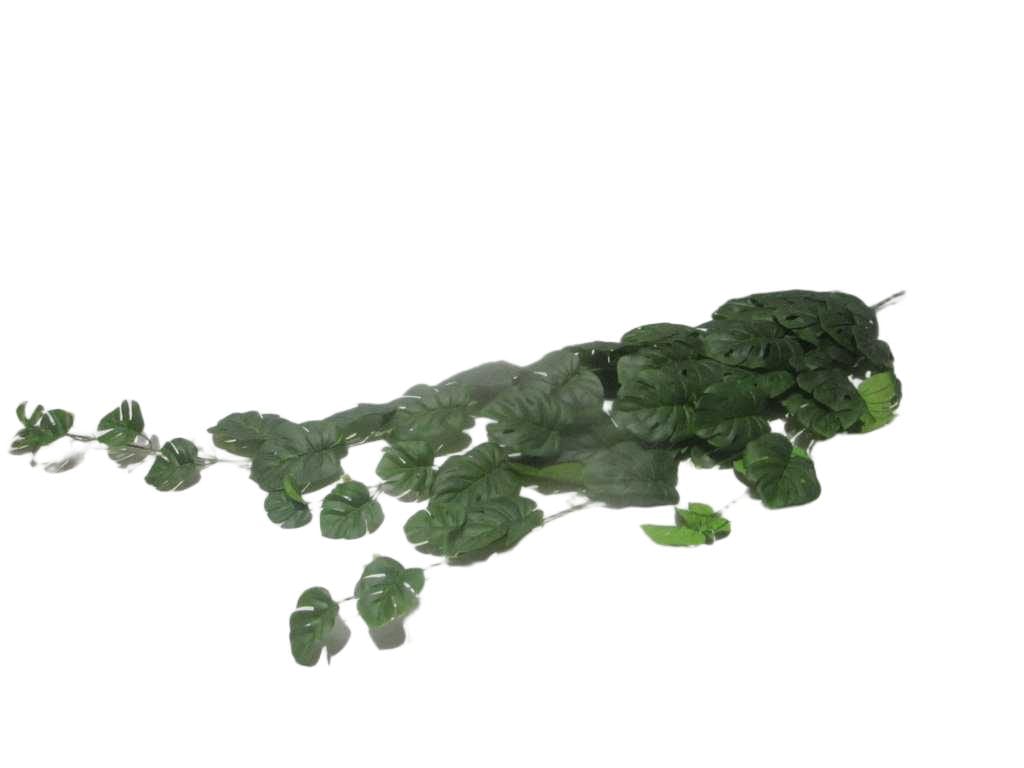 Artificial Turtle Leaf-Hangering Rubber 'green '140cm