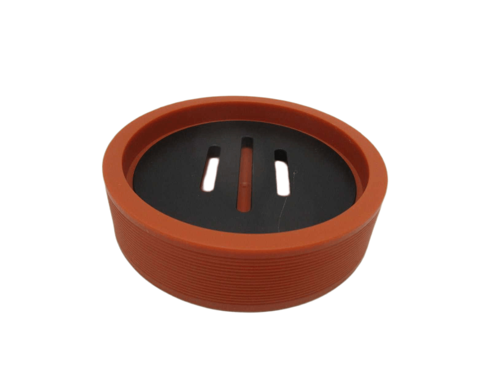 Soap Dish Two-Tone Pp Streak - Terre De Siena/Black