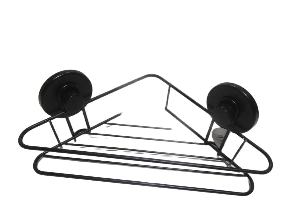 Corner Rack Black Iron+bamboo 20x20x10 Cm