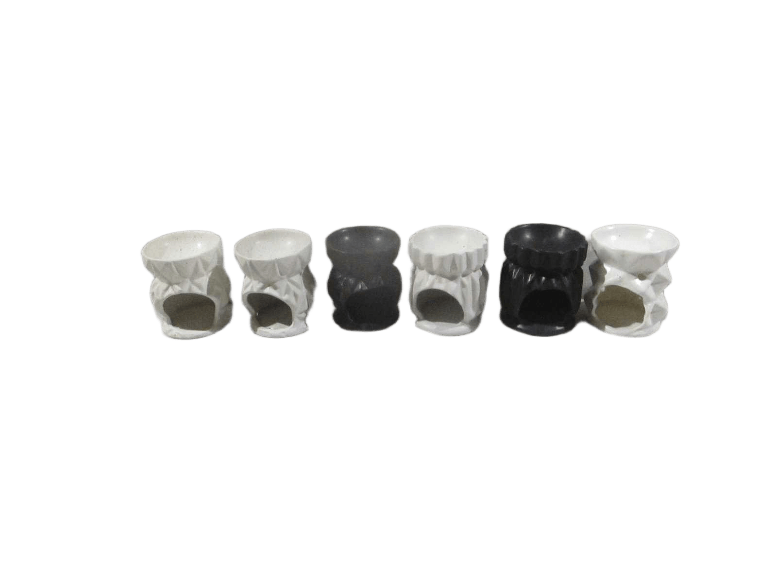 Stove Ceramic Aromatherapy 3design 2col 6ass8x8x9white Black