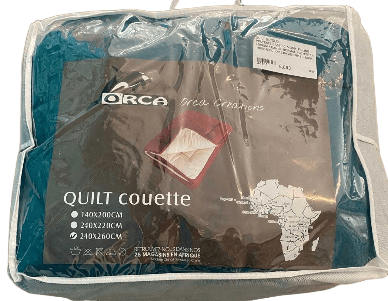 Quilt Bi-Color, Polyester Fabric 74gsm, Filling 300gsm 7 Daniel Normal Polyester