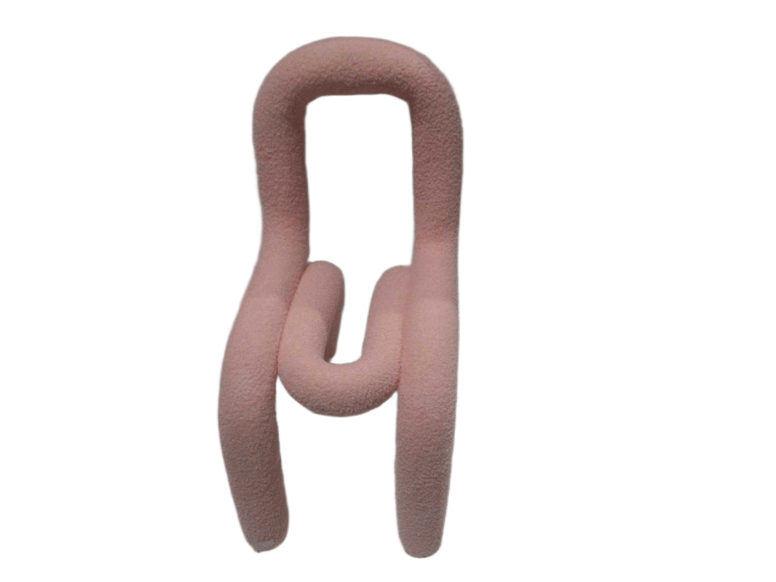 Chair Tissue Boucler Pink 6 34x49x73