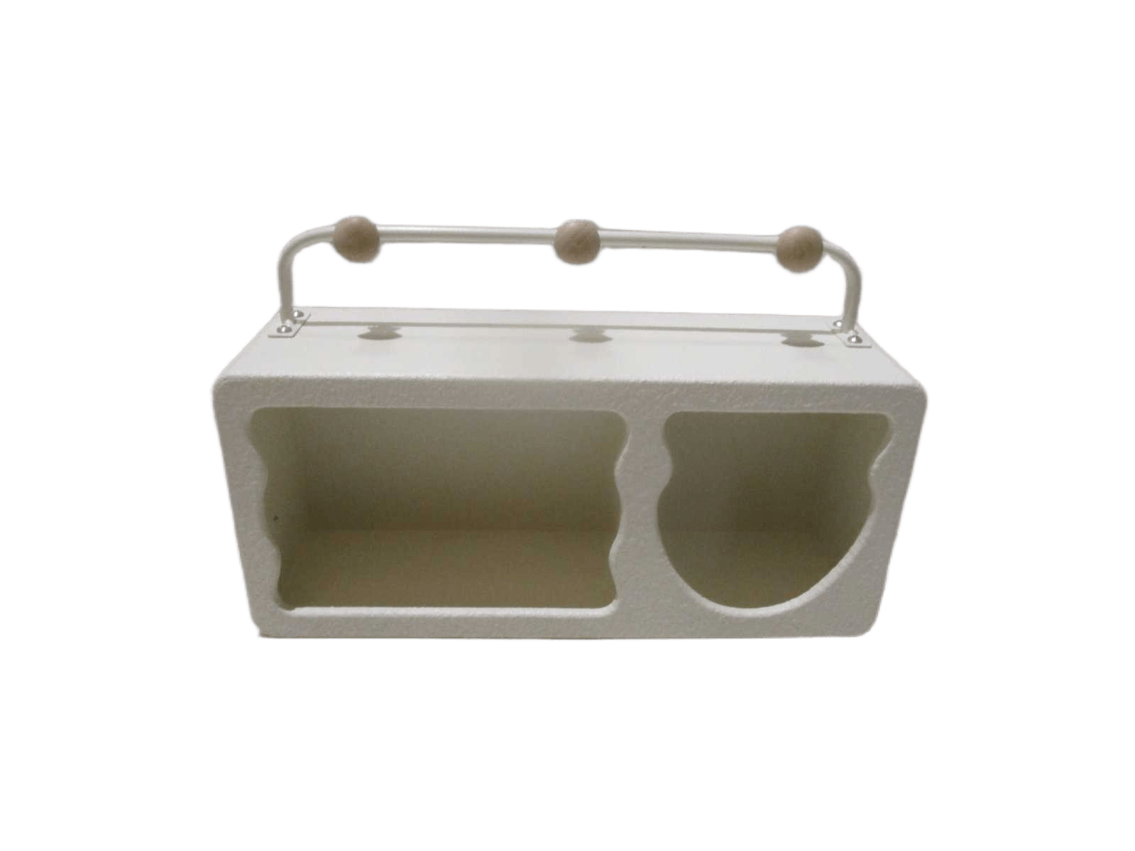 Shelf Mdf With Pattern Ciment Effect White 40x12x25,5 Cm
