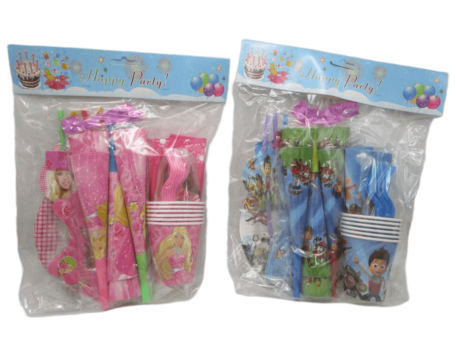 Party Set-Happy Birtheday Princess Minnie Cars Dogs 0