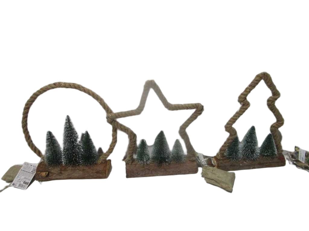 Xmas Figure Jute 30led 3ass