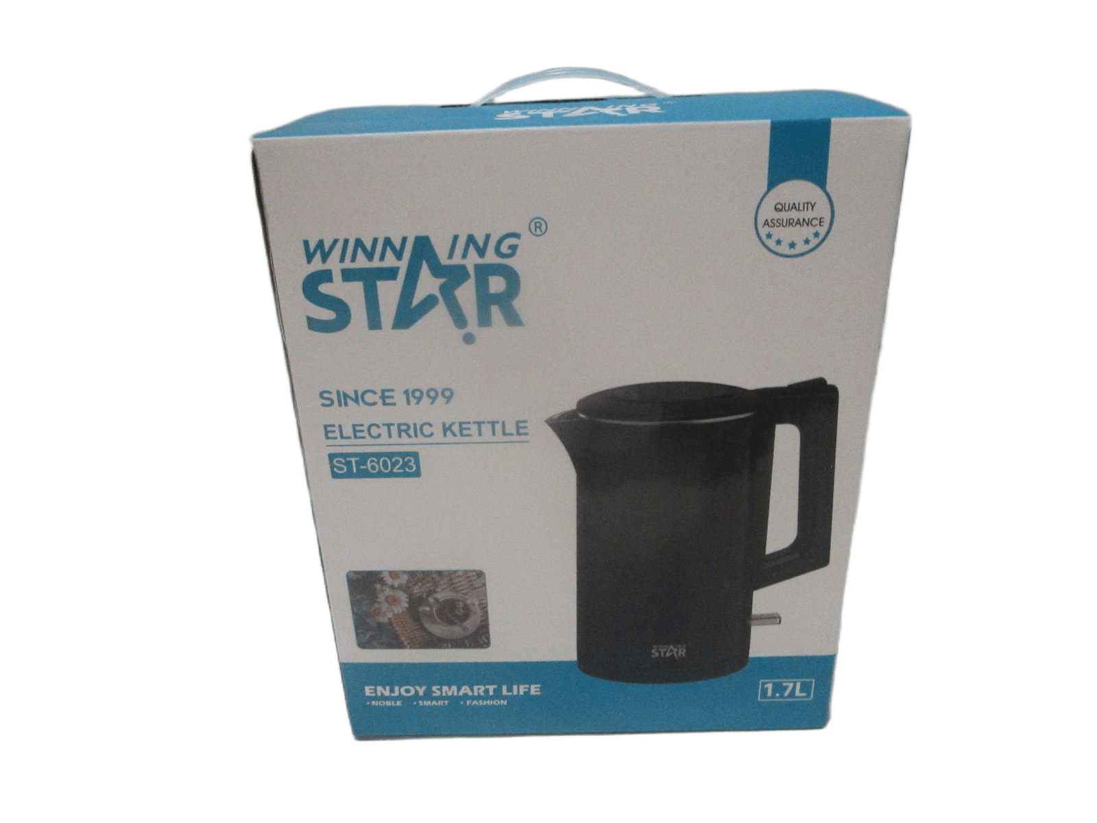 Electric Kettle Voltage: Ac220-240v,50/60hz Output:1500w 201 Stainless Steel+pp 1.8l Capacity Pure Copper Wire Protection Against Dry-Boil Size:23.7*14.9*22.3cm Black/White 23.7*14.9*22.3cm