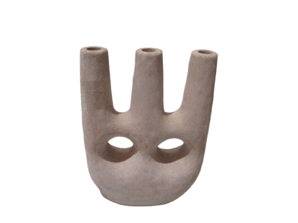 Vase Small Pottery Lotus Root 22x9x30 Cm