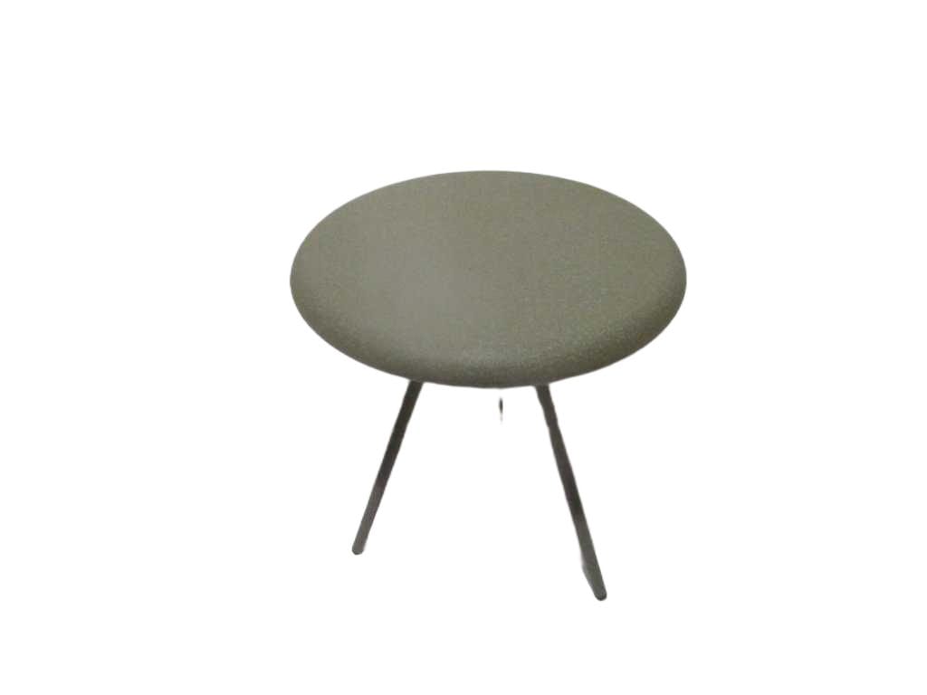 Table Medium Round 100% Iron Full Plain Matt Dk Green