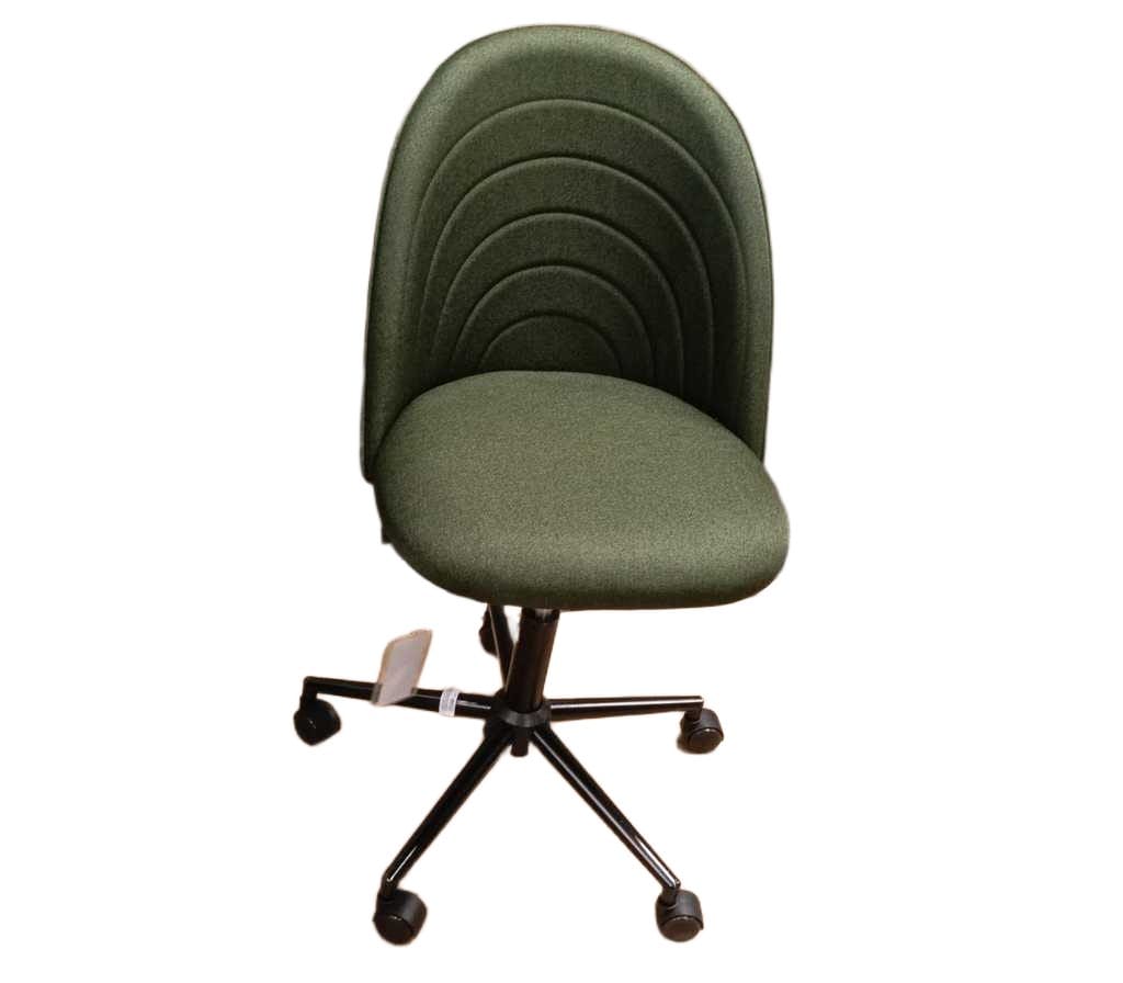 Chair Fabric With 5 Wheels W50*d56*h84-96/45.5-57.5cm Green Com077