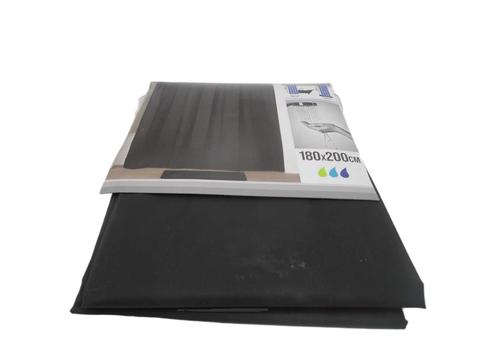 Shower Curtainpeva 180x200 Cm - Black