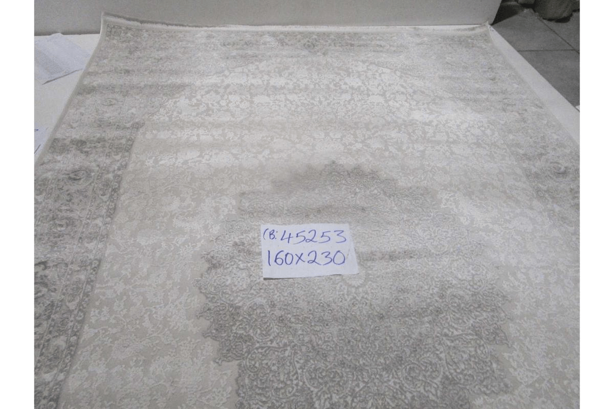 Carpet Grey Fabia -1.600.00 Points 7mm Pile Height Acrylyc Polyester 3000 G/Sqm 160x230 Cm