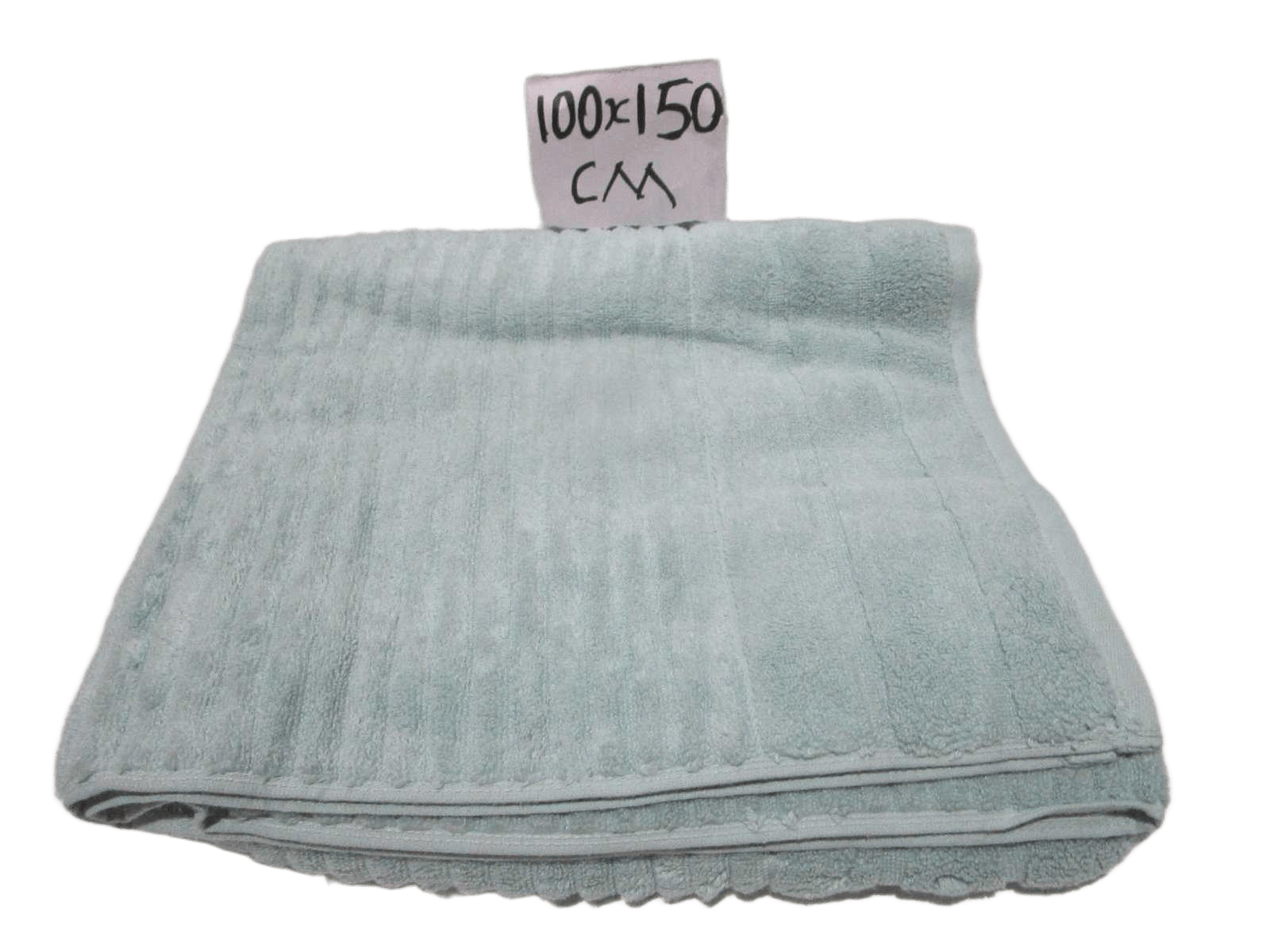 Towel Verna - Plain Dyed Dobby Terry - Zero Twist Cotton Yarn - Narrow Ribbed Pattern - 500 Gsm - Single Ply