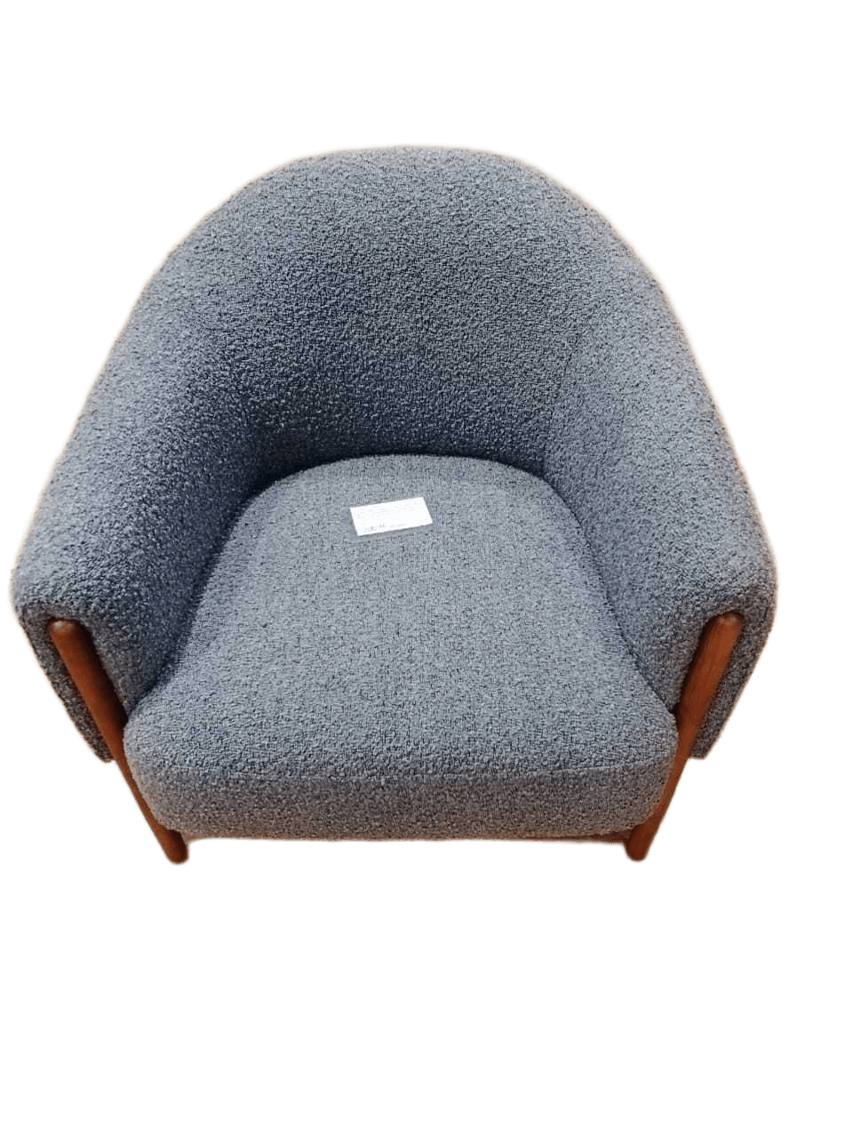 Armchair Fabric Dark Cyano Blue Metal Legs A0605260 86x80x80