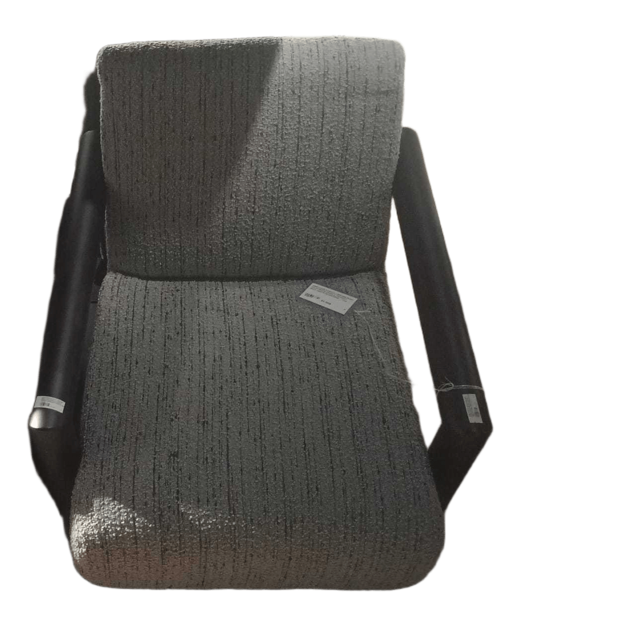 Arm Chair S23031a-3 Brown Faric, Solid Wood Handle 75x94x77