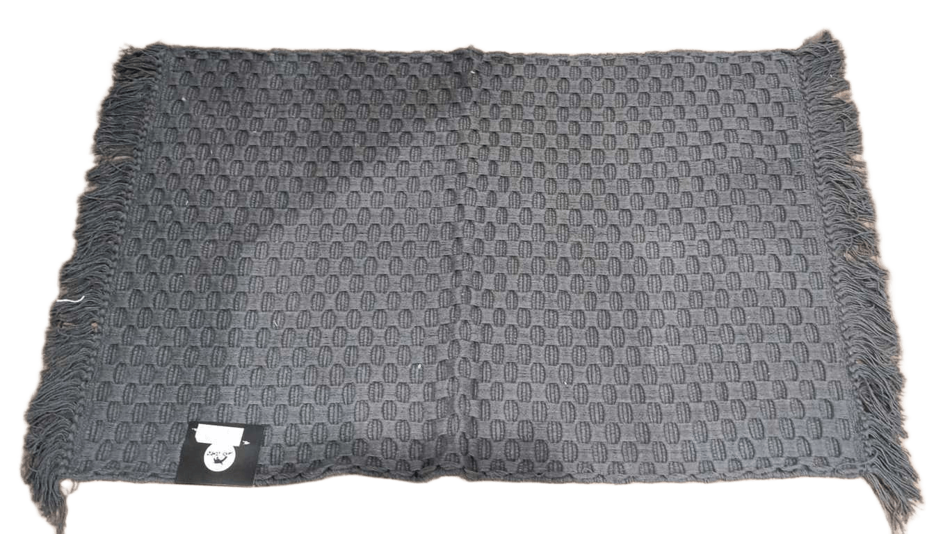 Bath Mat 100% Cotton Handloom Back With Franges 1750 Gsm