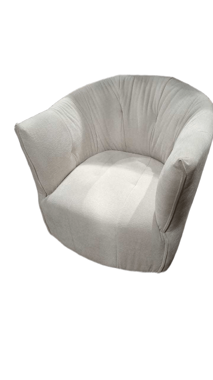 Club Chair Lb3122-2 Beige Swivel Chair, Without Pillow 87x85x79
