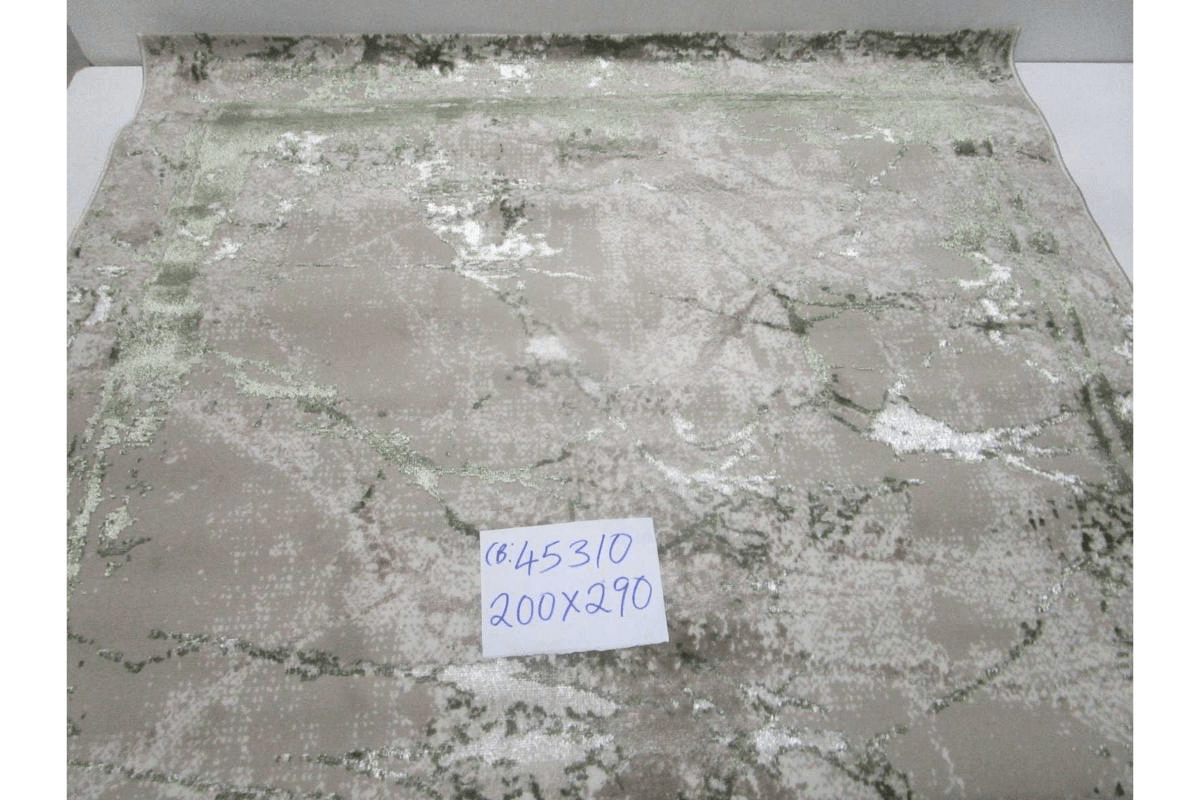 Carpet A Green 106 256.000 Points 10mm Pile Height 1,600gr/Sqm Pp Heatset (1900dtex) + Shrink + Flosh 200x290 Cm