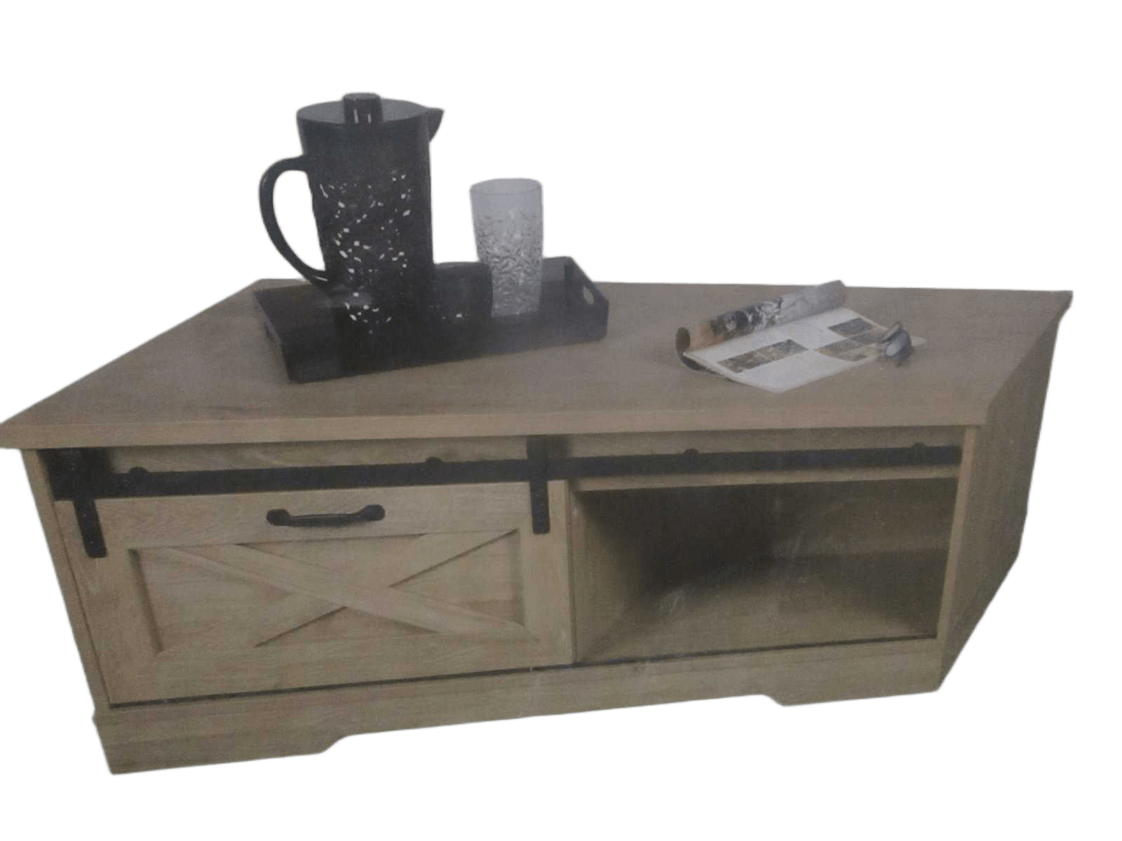 Coffee Table Manhattan With 1 Sliding Door 117x59xh45cm