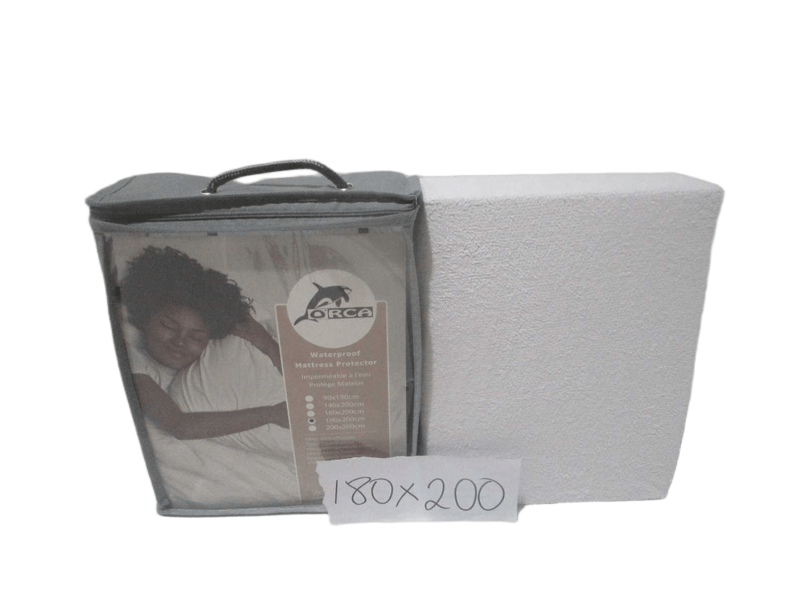 Mattress Protector Fabric : Polycotton 80% Cotton 20% Polyester 110gsm Terry/Tpu Coated + 70 Gsm Knitted With Packing Grey With Hand