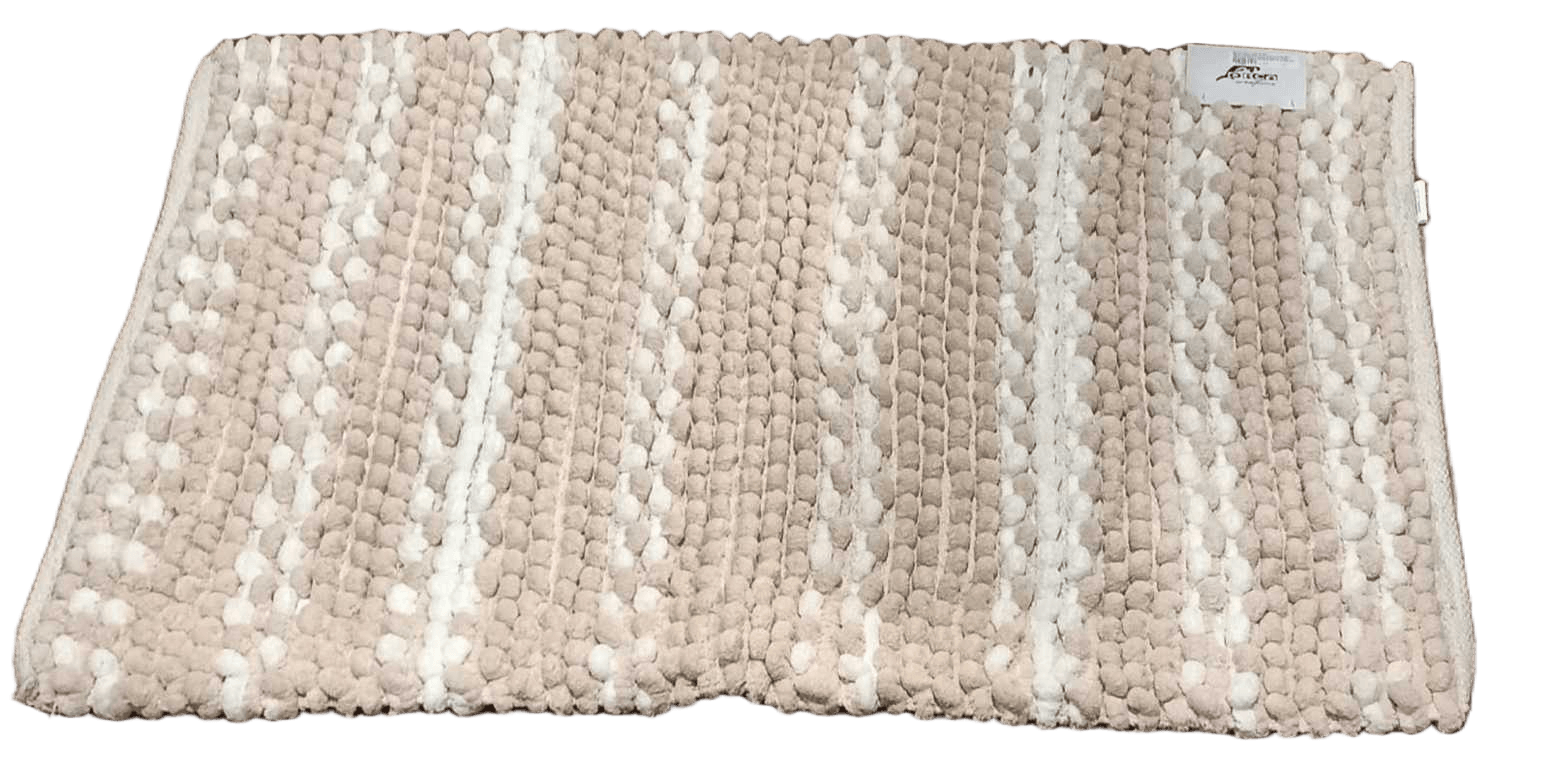 Bath Mat 1900 Gsm Microchenille Cotton Bouble With Spray Latex Baking And Woven
