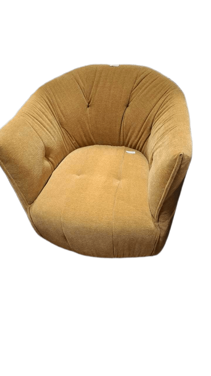 Club Chair Lb3122-7 Yellow Swivel Chair, Without Pillow 87x85x79