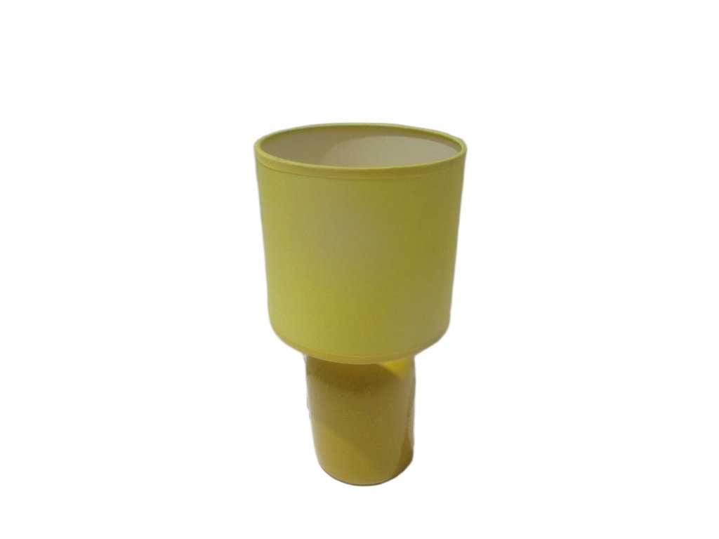 Table Lamp Ceramic With Fabric Shade Base: 10,8*10,8*14,5cm Sh:16*16*15 Cm H: 31 Cm