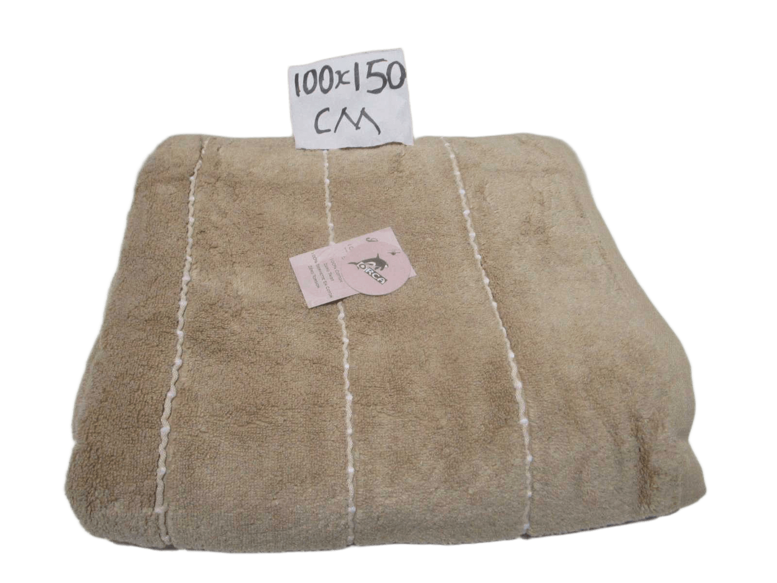 Towel Boston Rib - Plain Dyed Dobbu Terry - Zero Twist Cotton Yarn - Kapoor White Boston Rib Polyester Insert - 500 Gsm - Single Ply