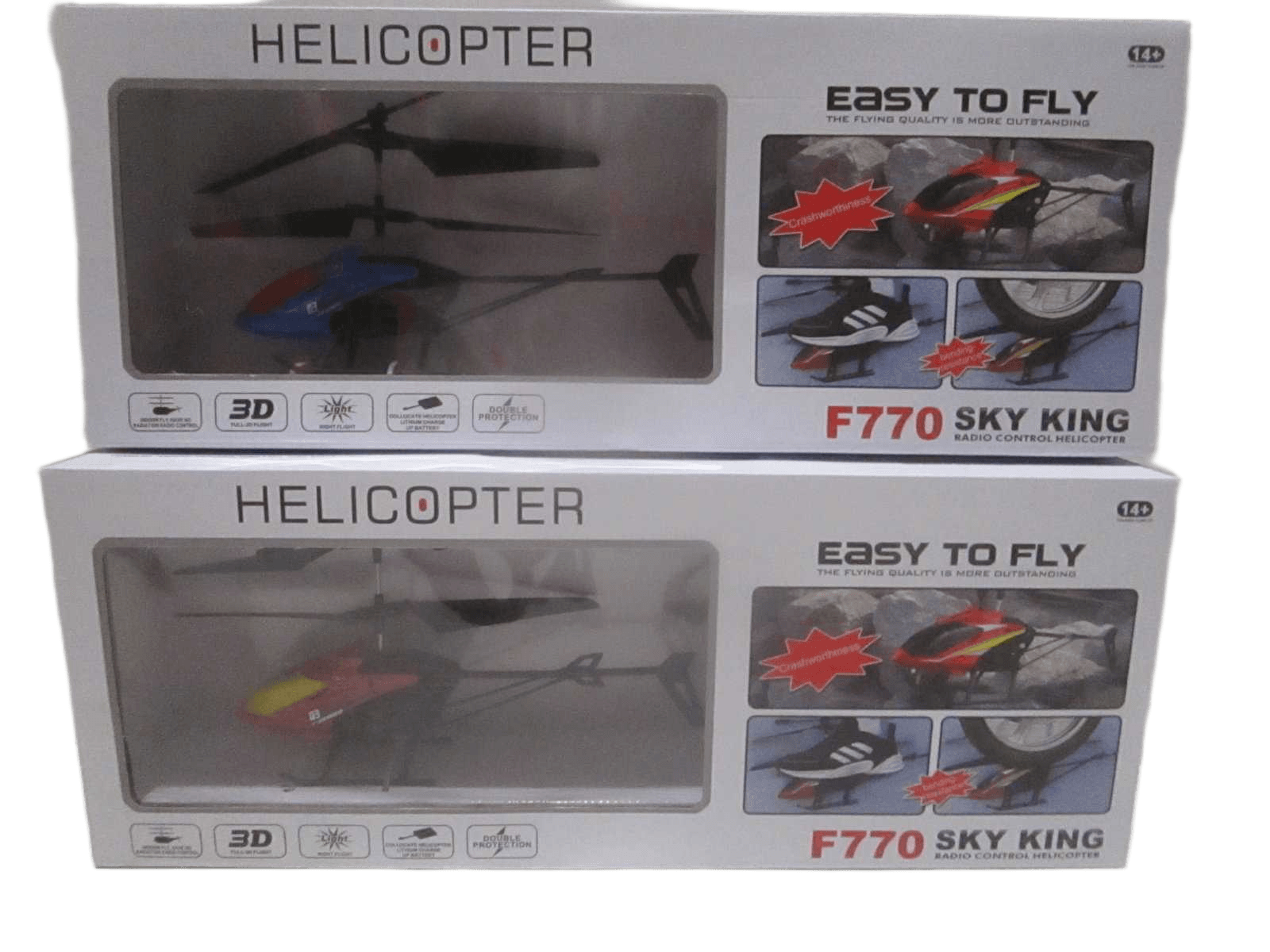Helicopter Remote Control+usb Recharge Plastic 3 Clrs Ass Packing:color Box Red Blue Green 20cm