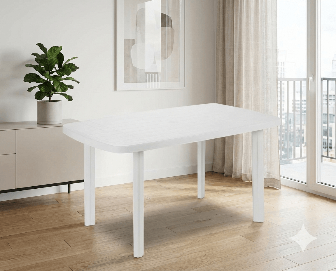 Table Faro - Oval Table - White Plastic - Pallet Quantity: 36