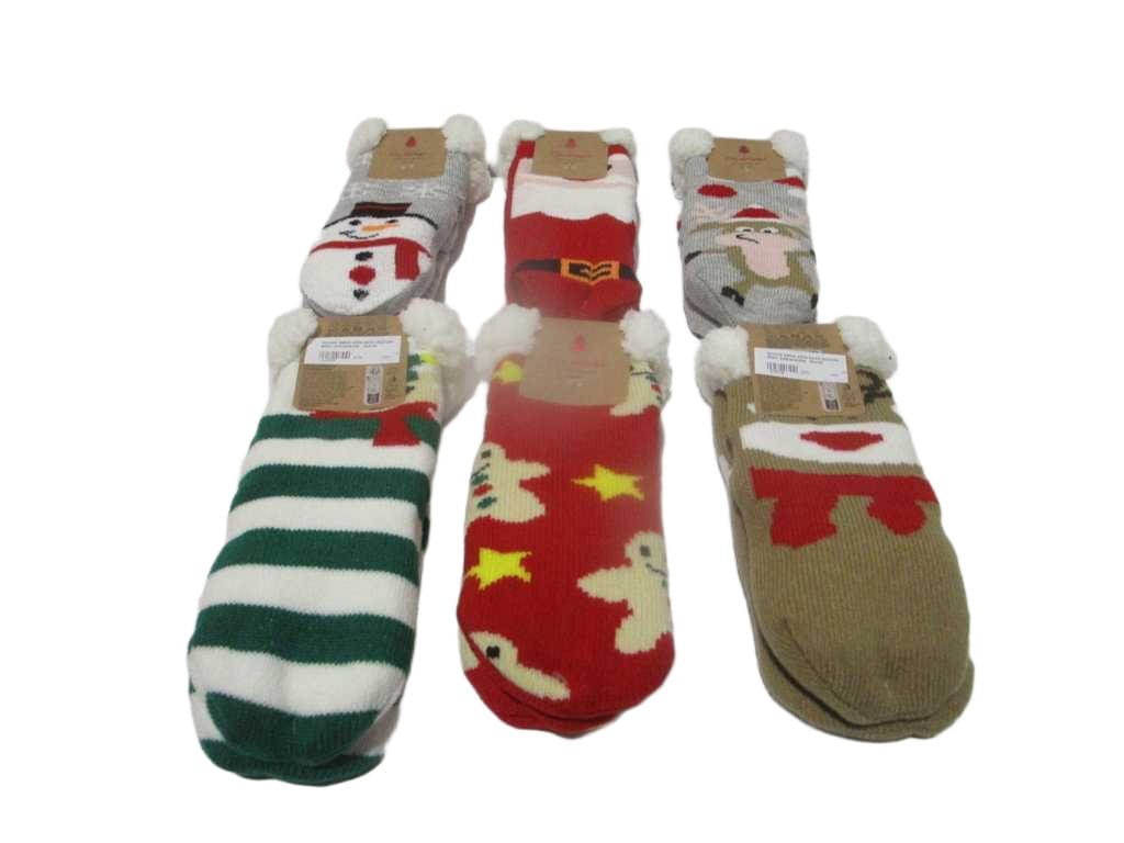 Socks Xmas Kids 6ass Design