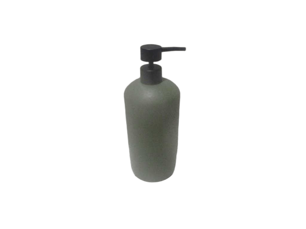 Dispenser Polyresin Soap Effet Pierre 800ml - Kaki