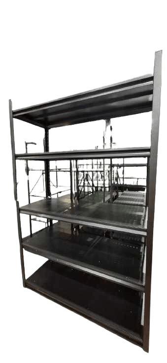 Commodity Shelf 5 Level Iron Without Weels Black 120x50x183