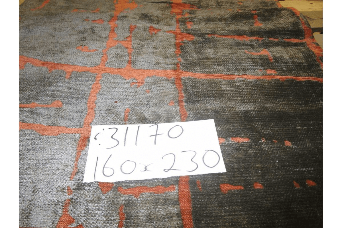 Carpet Alexa Orange 01 80% Polyester 20% Cotton 1200 Gsm Flat Weave Size:160x230