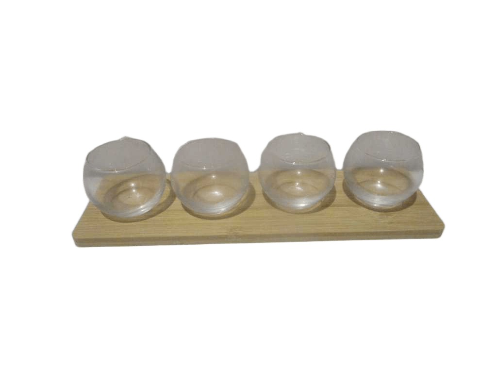 Apetizer Round Bamboo Set 5p