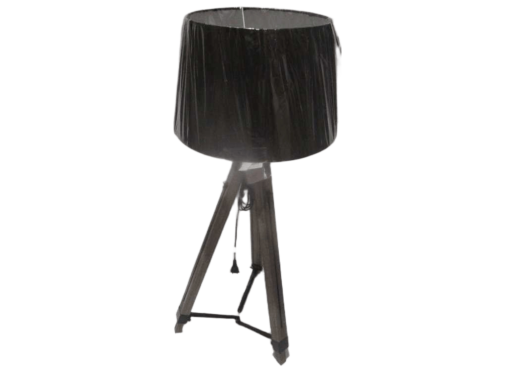 Lamp "oniro" Tripod With Black Lampshade 2cl=