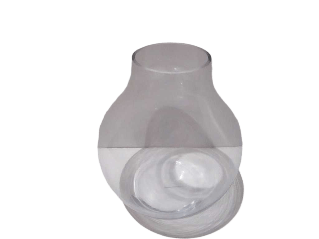 Vase Glass Clear 13*34