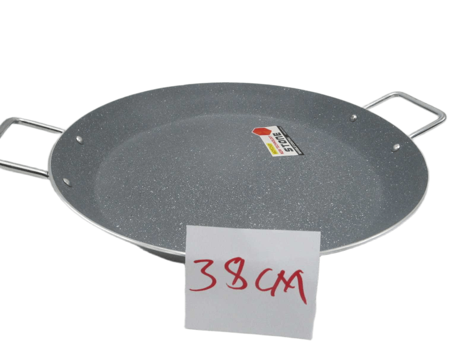 Paella Pan Grey Clr Effet Granite38cm