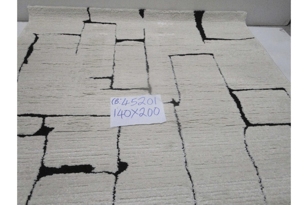Carpet Cream Elio D001 Points 204,800 Pile Height 14 Mm 3d Effect 2050 G /Sqm Pp With Polyester 140x200 Cm