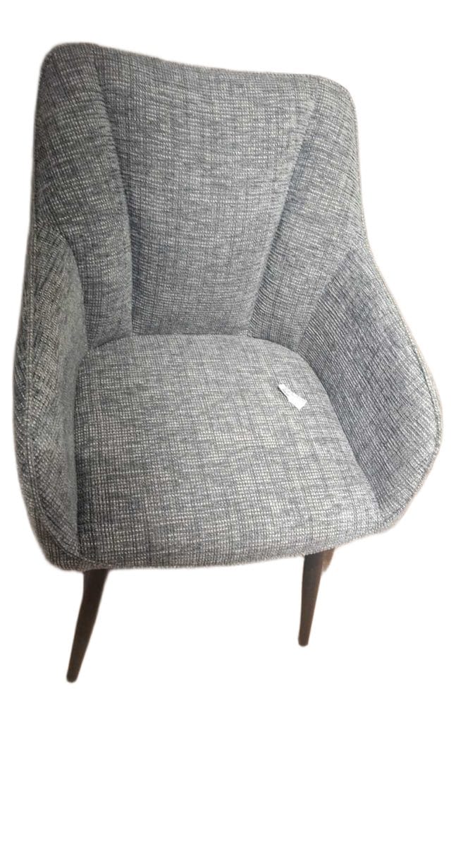 Chair Fabric 610x555x82 Modica 0093 Dark Grey + Grey Powder Coat