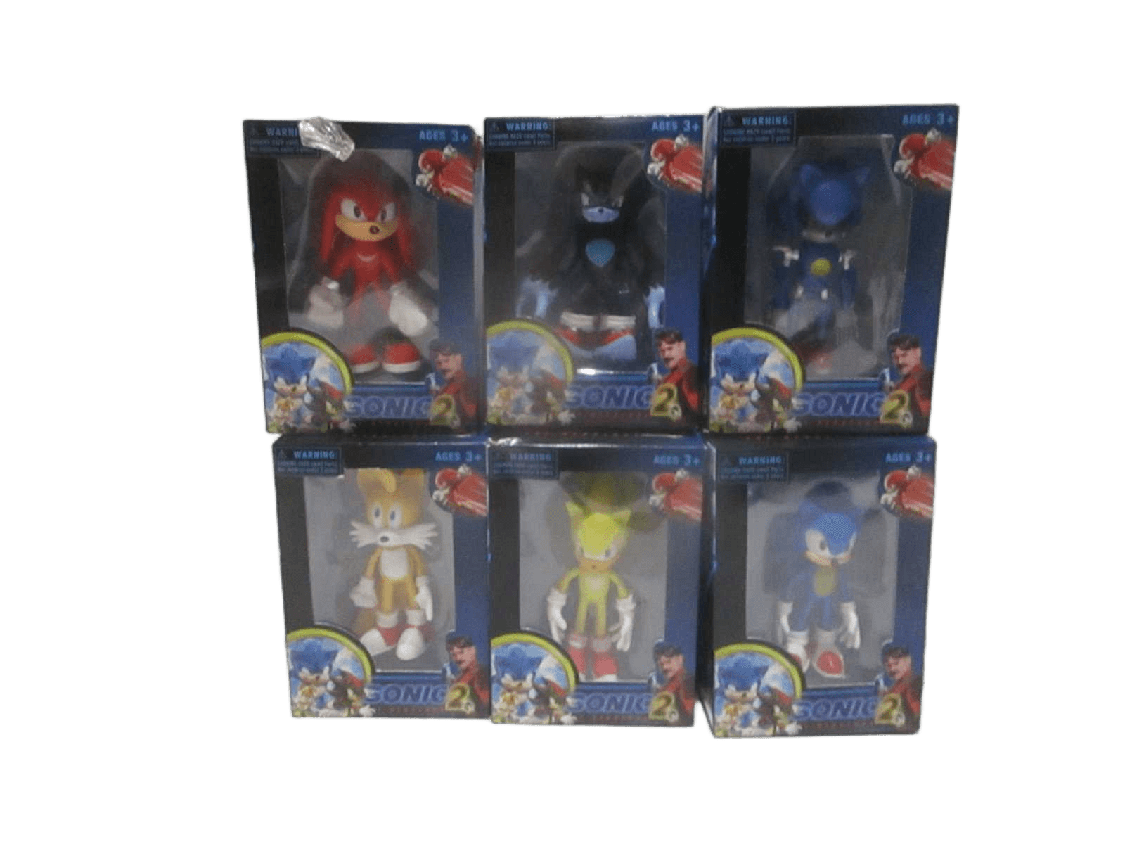 Sonic Pvc Packing:display Box 6 Design Ass H4.5"