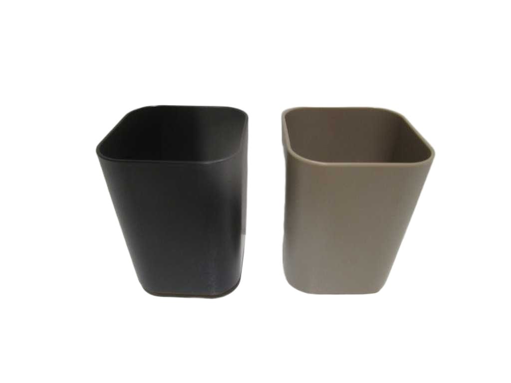 Tumbler Taupe+black Ps+bamboo 7.9x7.9x11.1 Cm